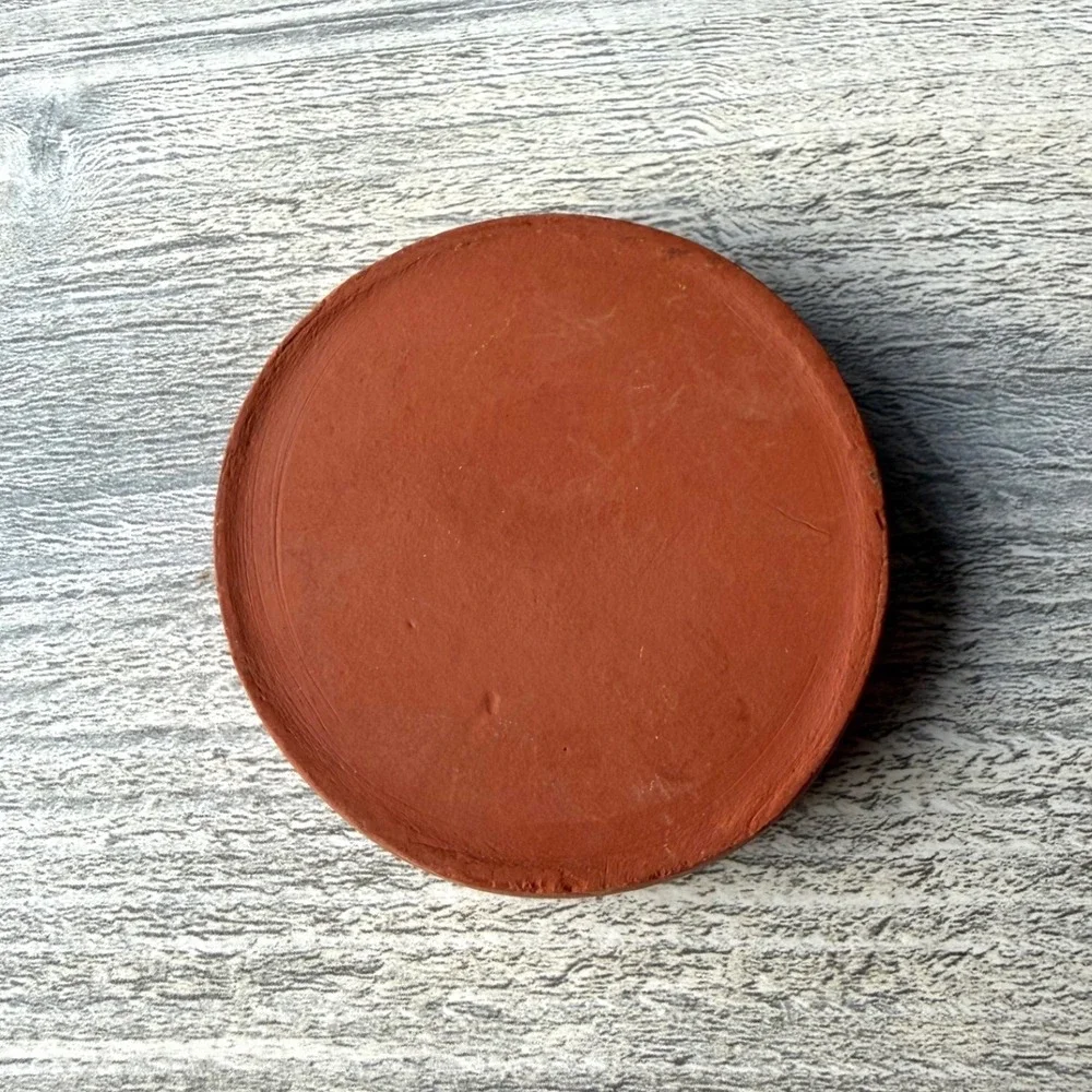Vintage Terra Cotta Sunflower Cookie Stamp Shortbread Press Cottagecore Kitchen